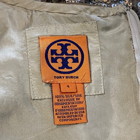 Tory Burch Gold and Silver Sequin Mini Dress - Picture 2 of 9